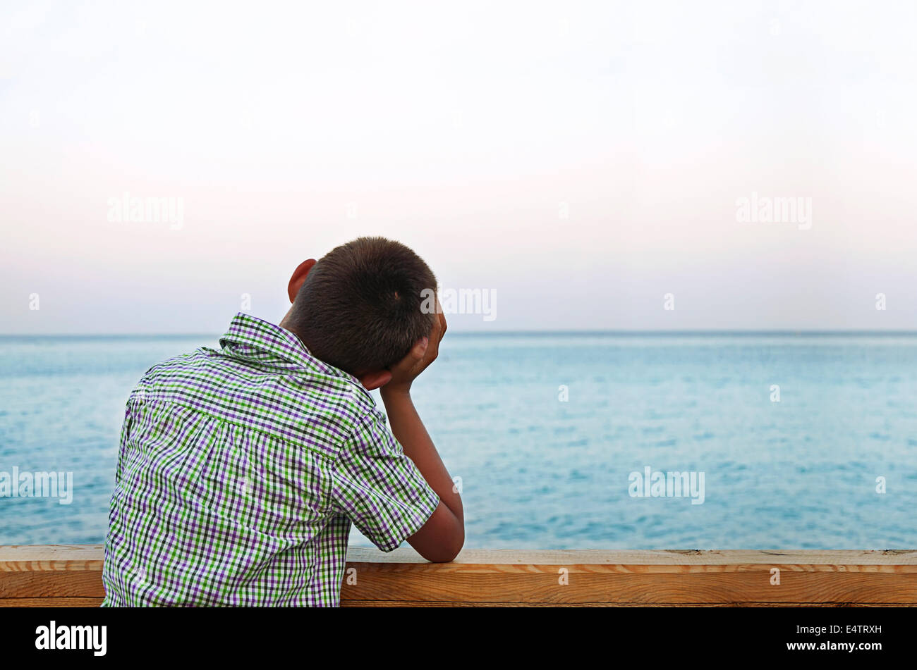 Boy in the sea hi-res stock photography and images - Alamy