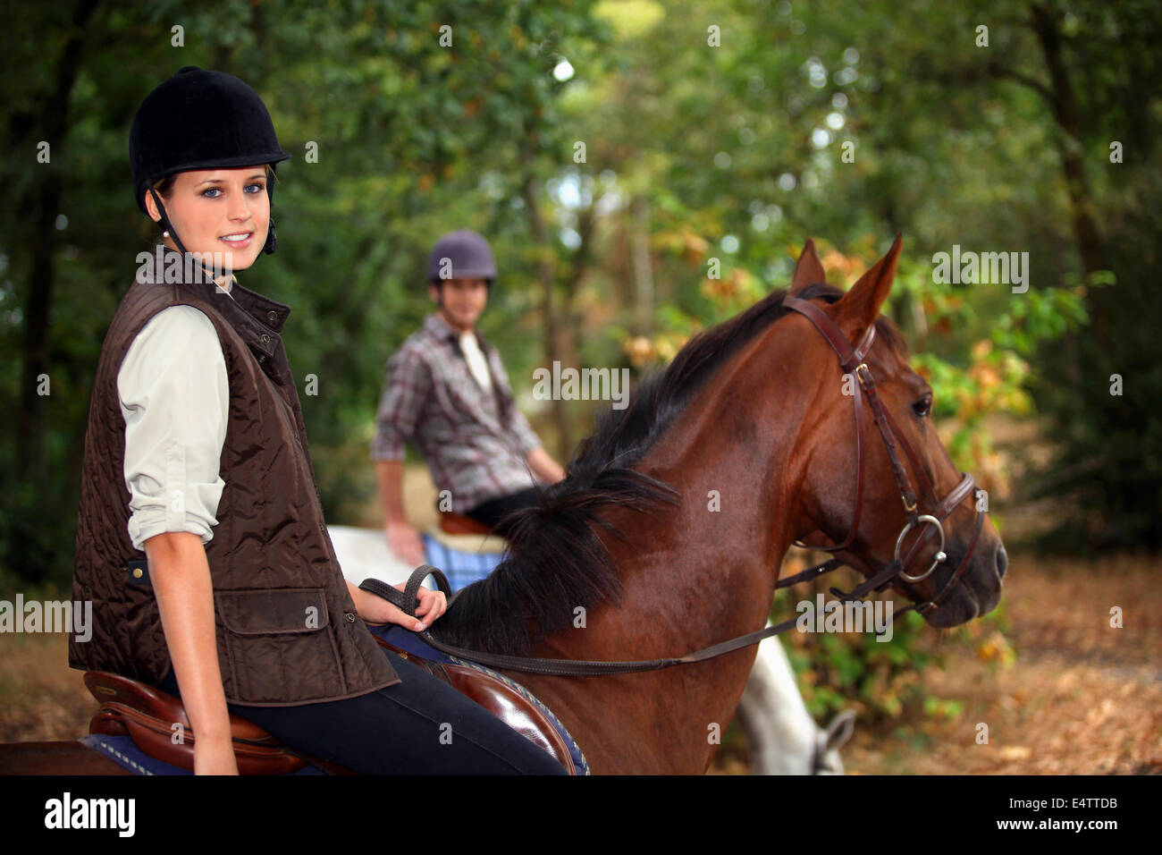 A horseback rider Stock Photo Alamy