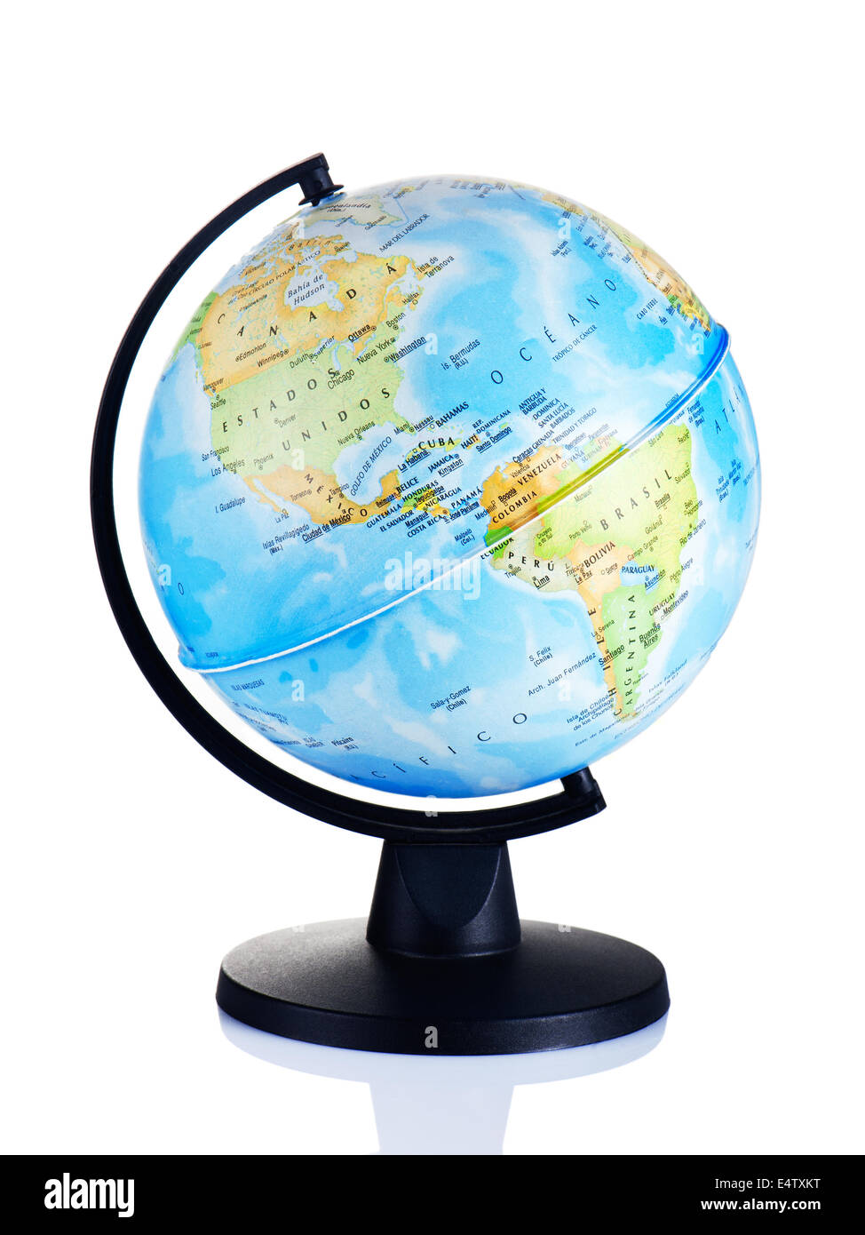 Globe isolated on white background Stock Photo - Alamy