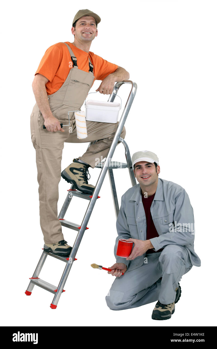 A team of painters Stock Photo