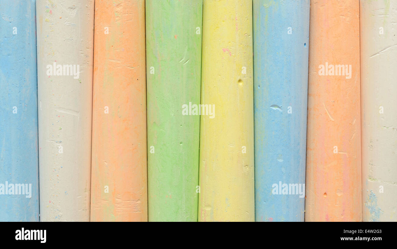 Colorful chalk background Stock Photo