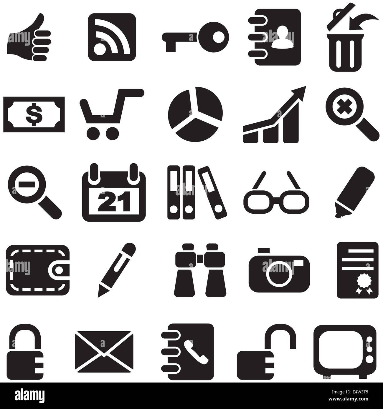 Collection icons. Stock Photo