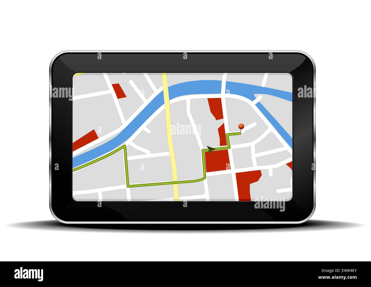 tablet navigation Stock Photo