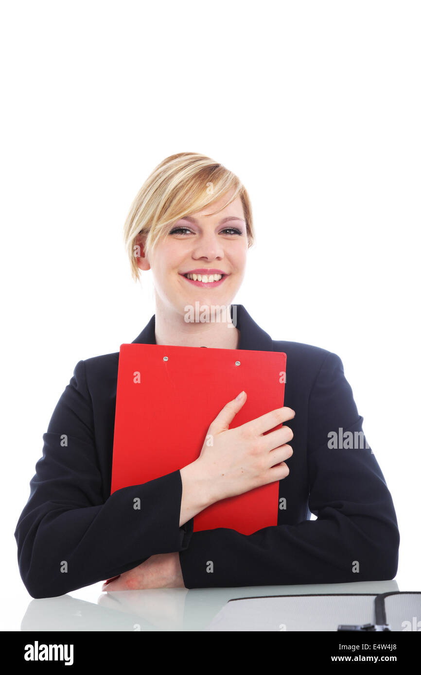 Overjoyed woman with a beaming smile Stock Photo