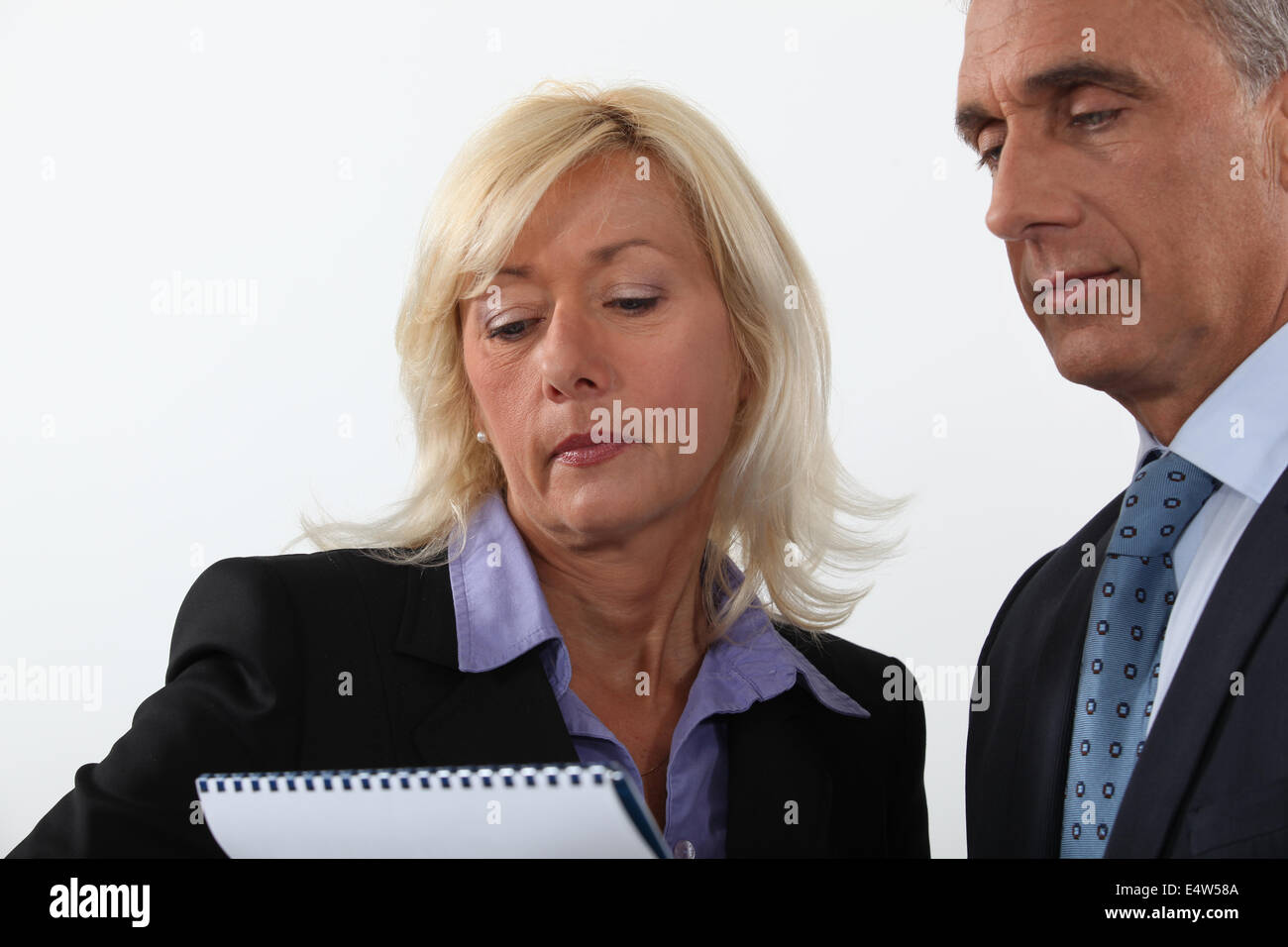 Portrait of two executives Stock Photo - Alamy