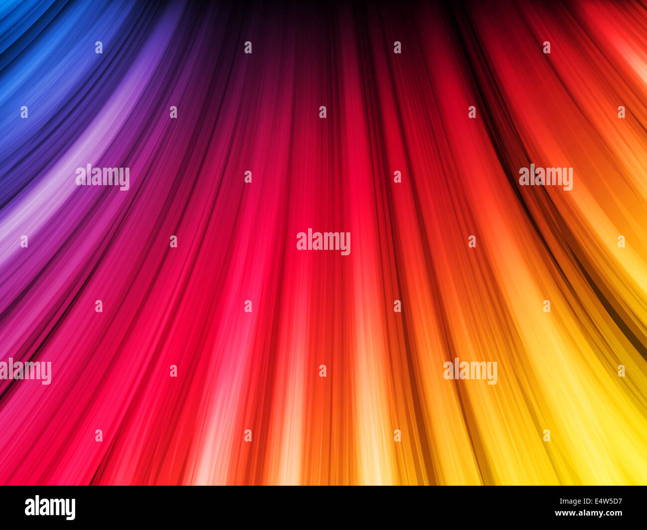 Abstract Colorful Waves on Black Background Stock Photo - Alamy