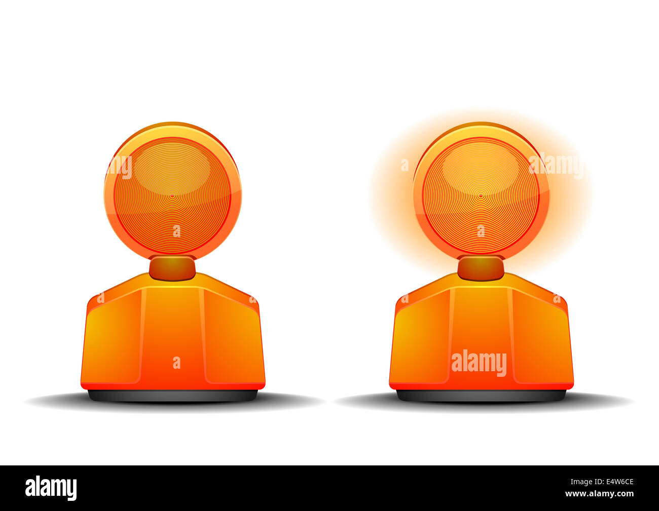 road construction safety light Stock Photo Alamy