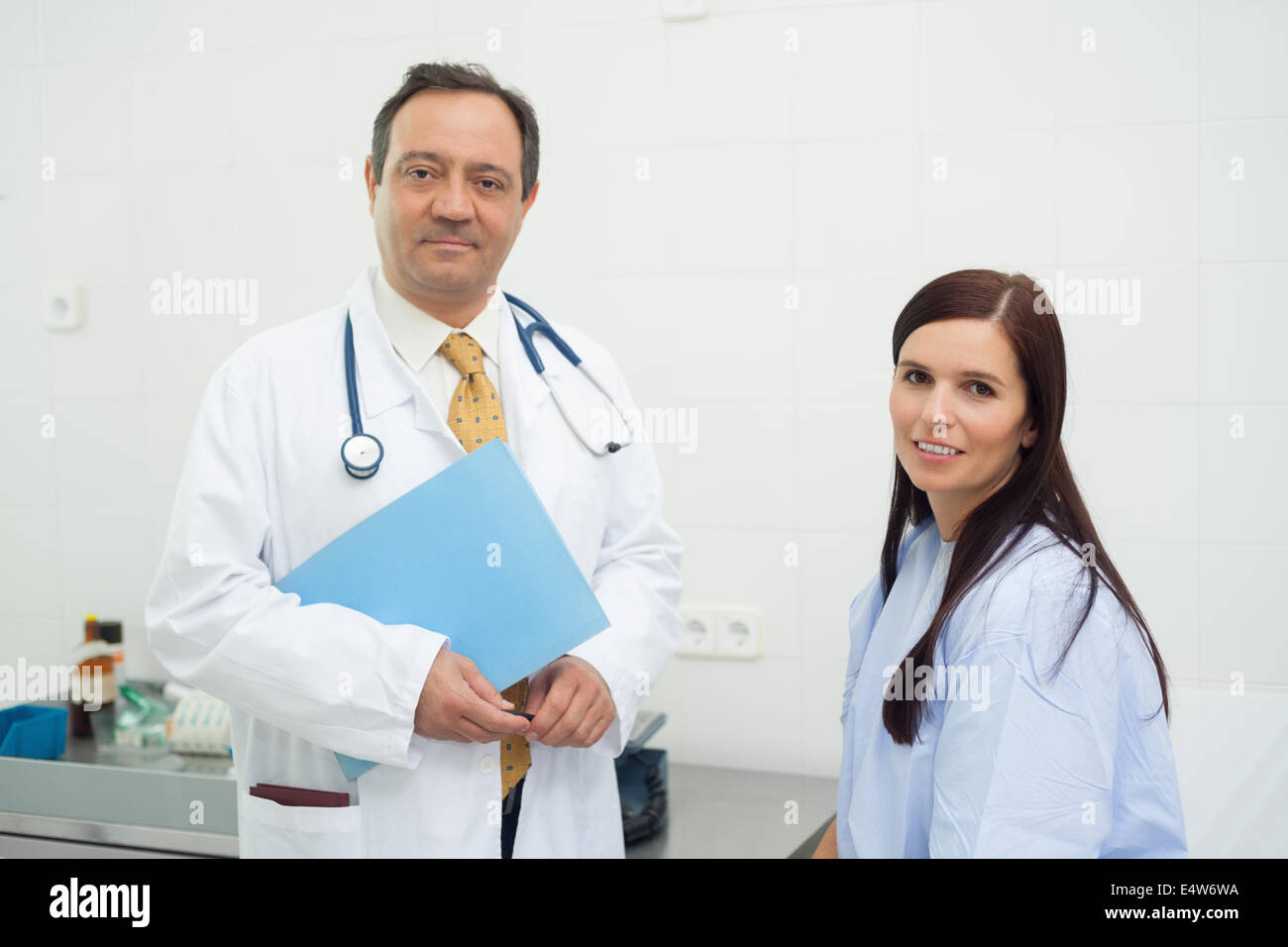 Patient and doctor together Stock Photo - Alamy