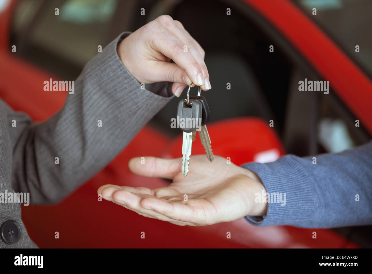 Person Handing Keys To Someone Else Stock Photo Alamy