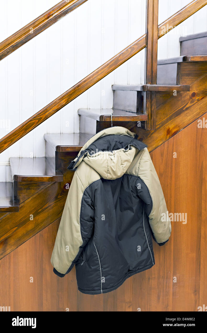 jacket on a hanger Stock Photo - Alamy