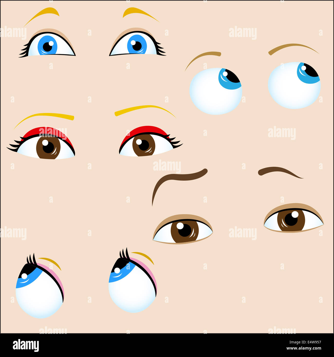 Anime Eyes Stock Illustrations – 13,582 Anime Eyes Stock