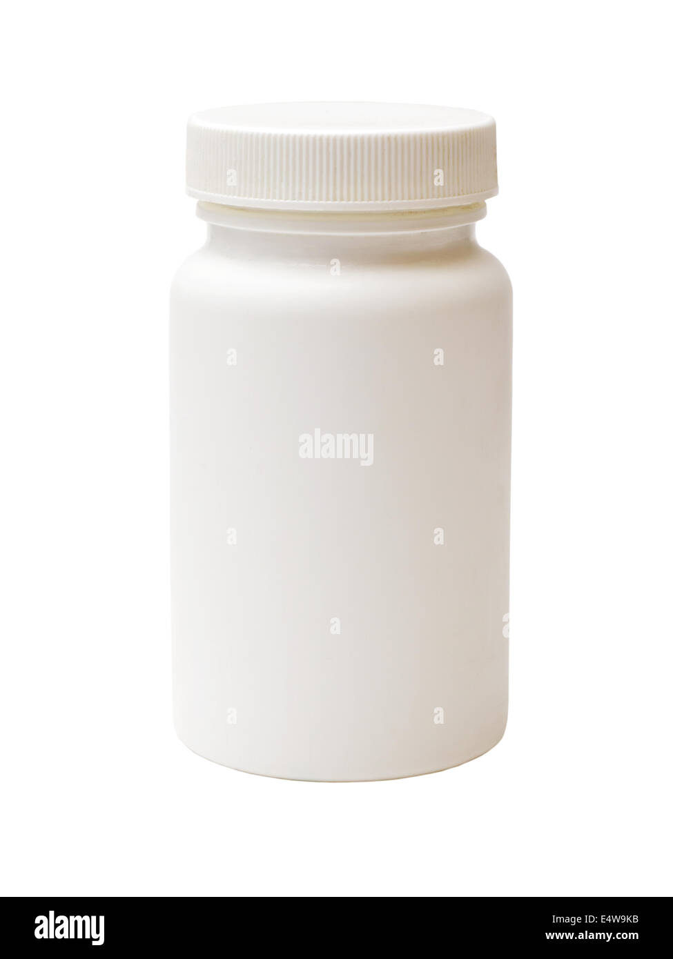 white plastic medicine vial Stock Photo