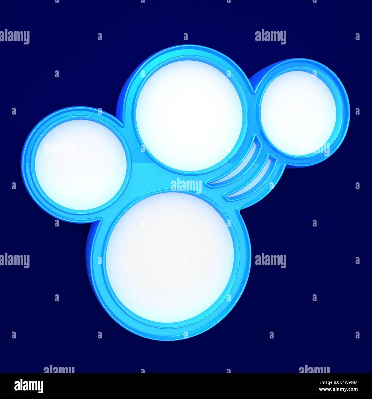 3d abstract glossy speech bubble Stock Photo - Alamy