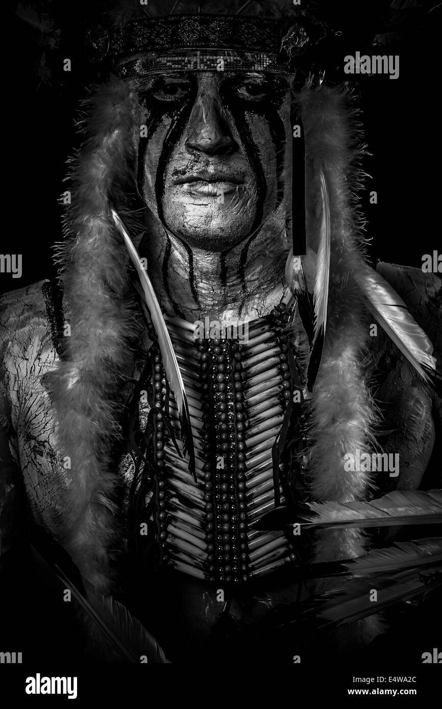 Native american studio warrior hi-res stock photography and images - Alamy