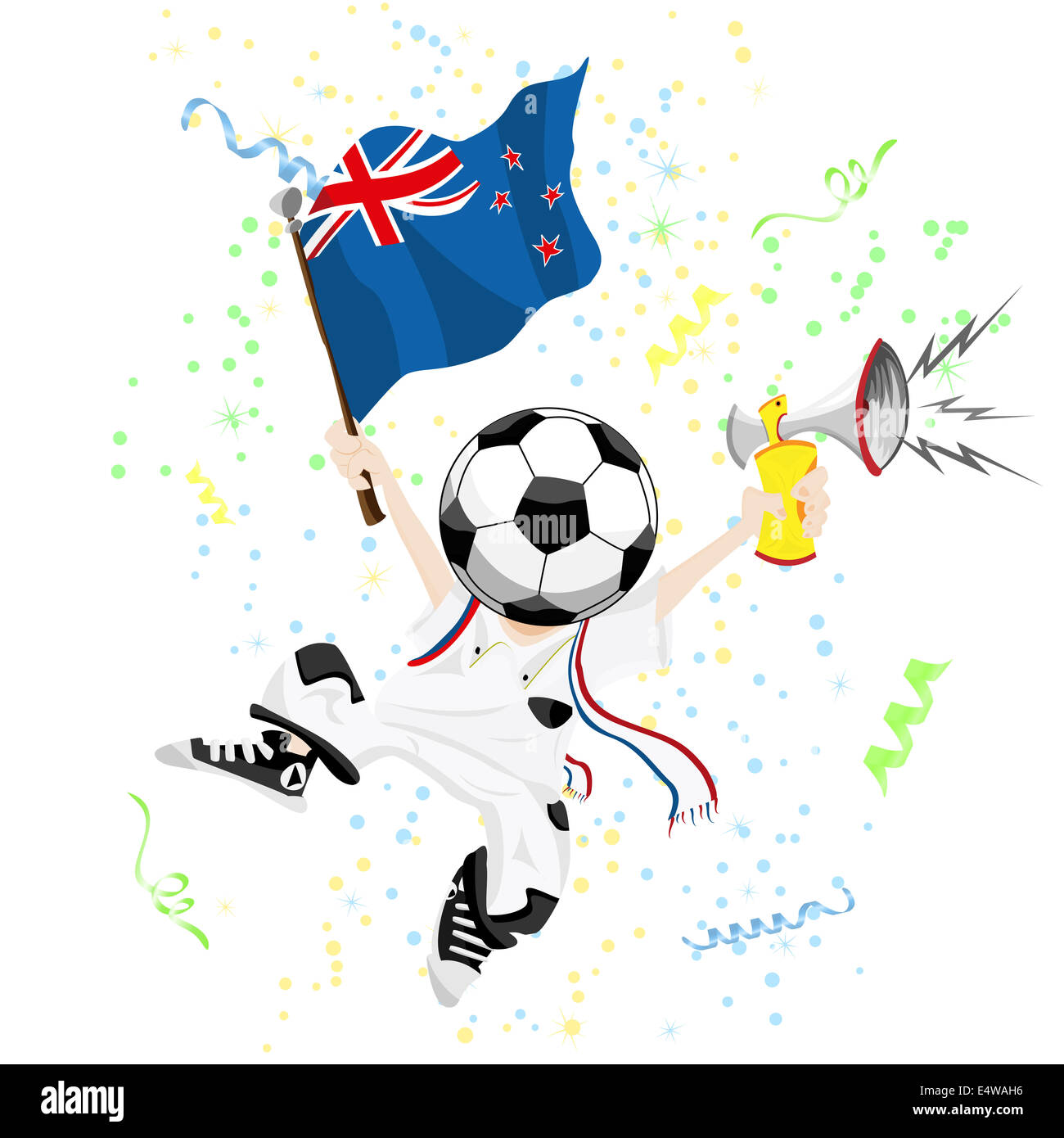 Soccer BallHead Brazil Stock Photo