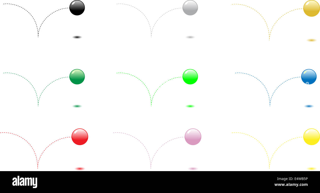 Bouncing ball path hi-res stock photography and images - Alamy