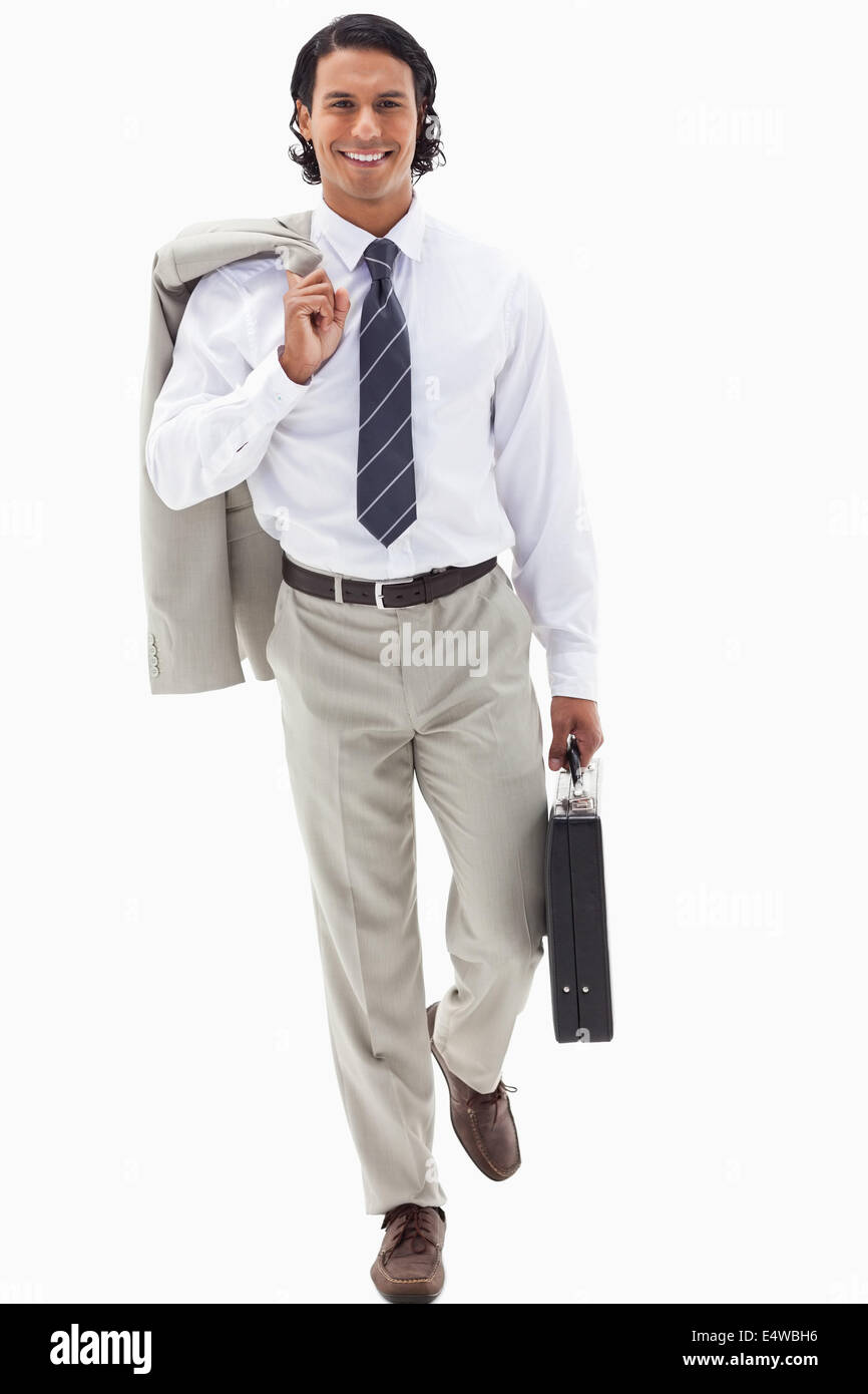 Portrait of a businessman going to work Stock Photo Alamy