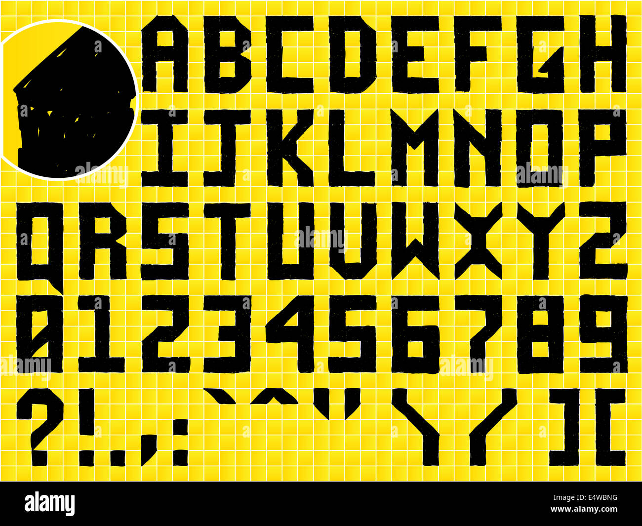 Alphabet design for tiles hires stock photography and images Alamy