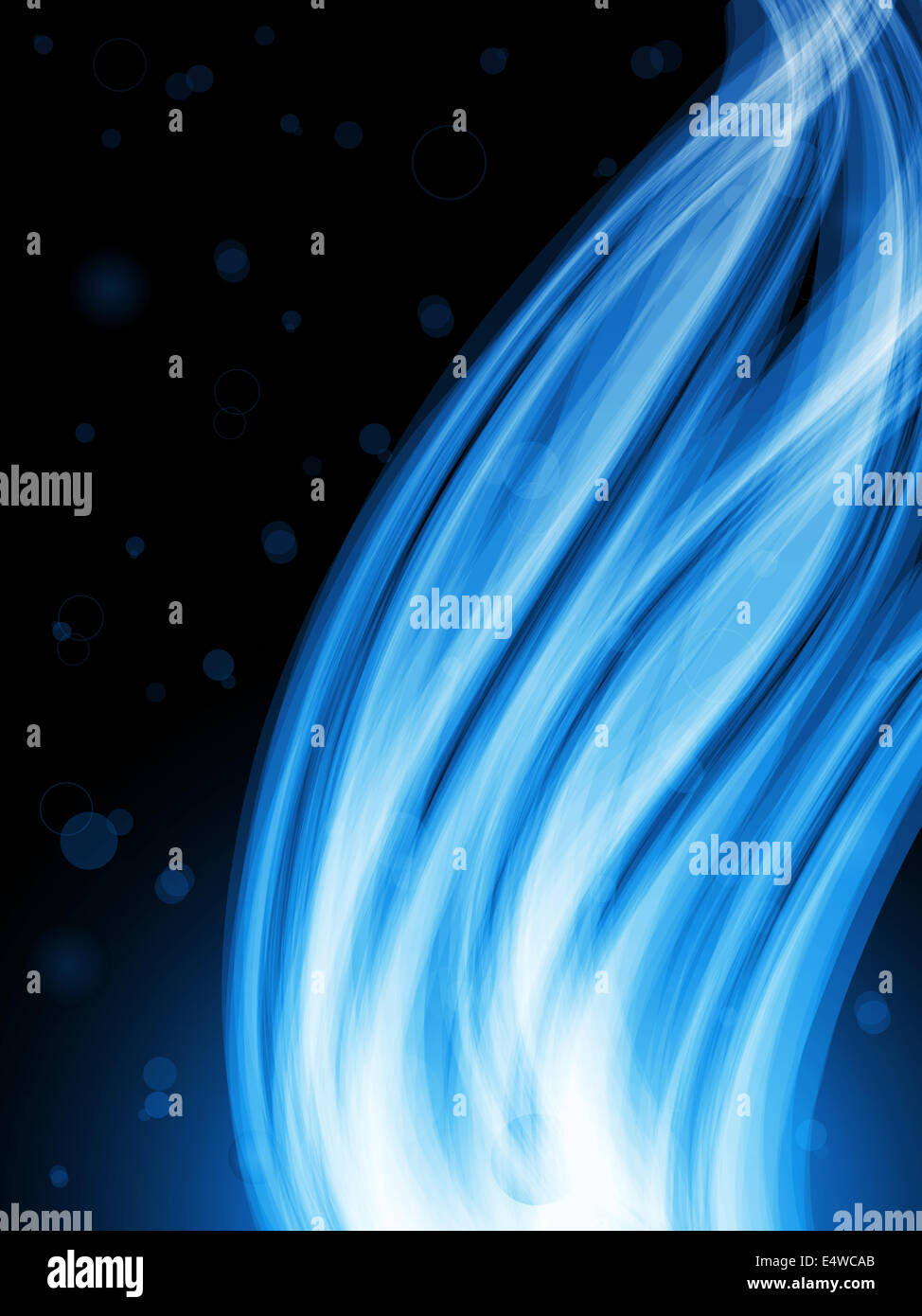 Abstract Colorful Waves on Black Background Stock Photo - Alamy