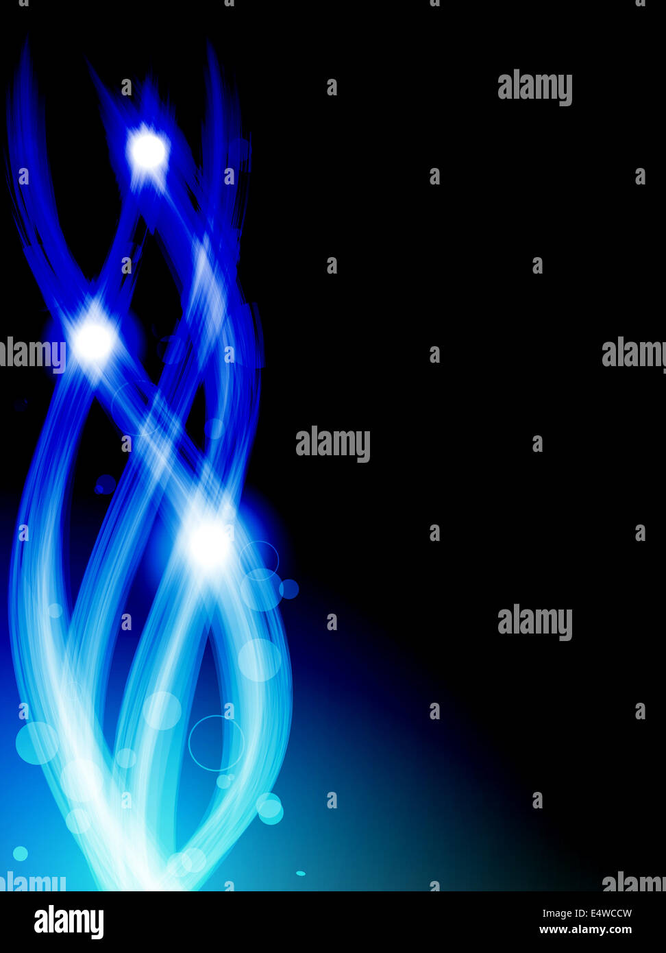 Abstract Colorful Waves on Black Background Stock Photo - Alamy