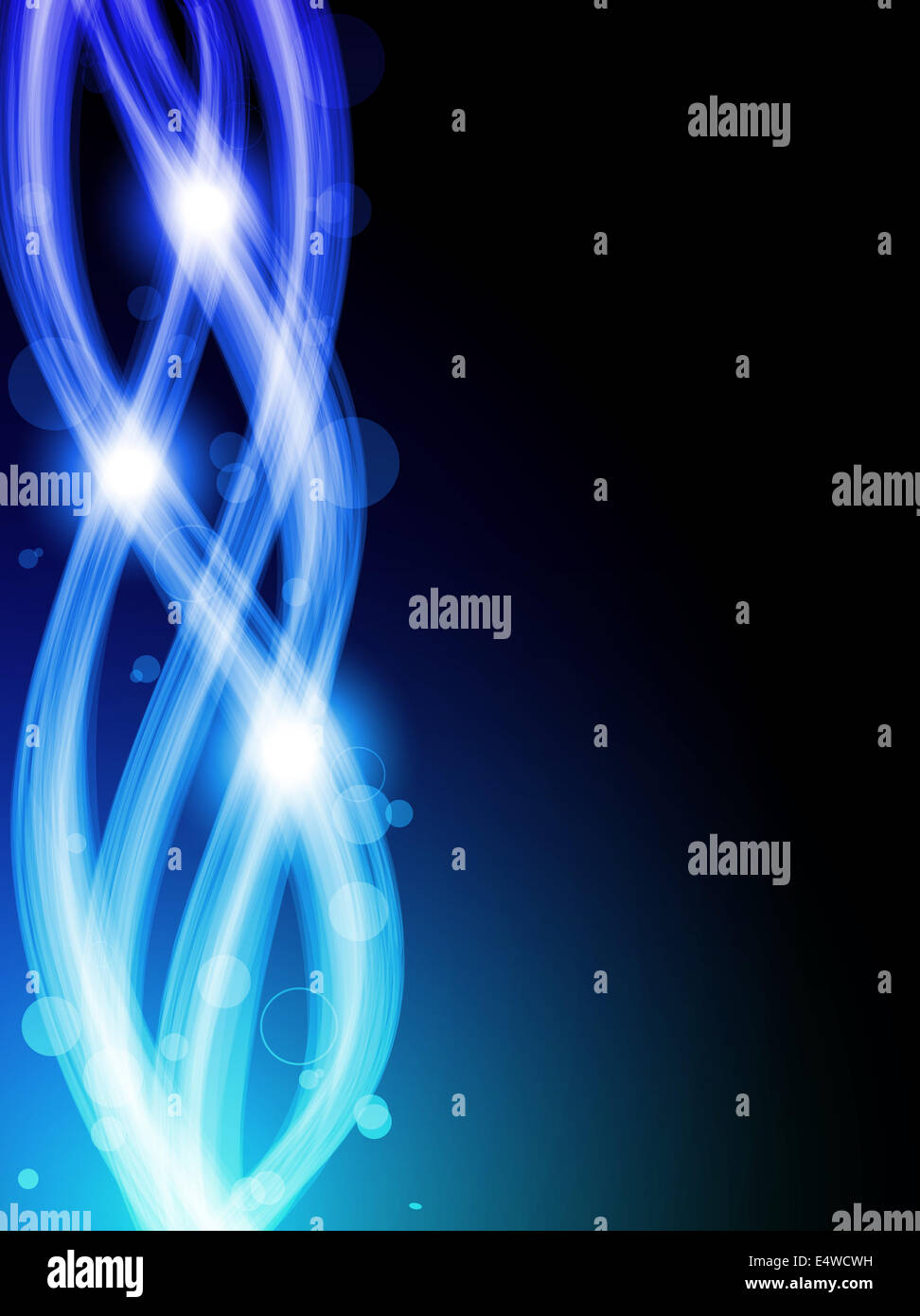 Abstract Colorful Waves on Black Background Stock Photo - Alamy