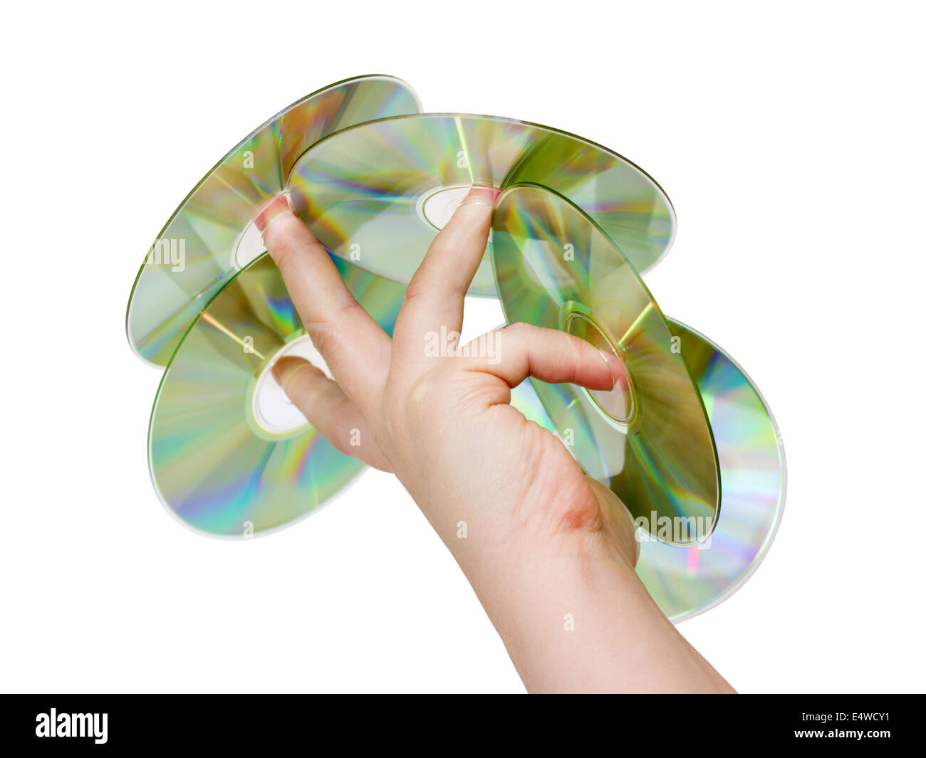 Hand holding cd Cut Out Stock Images & Pictures - Alamy