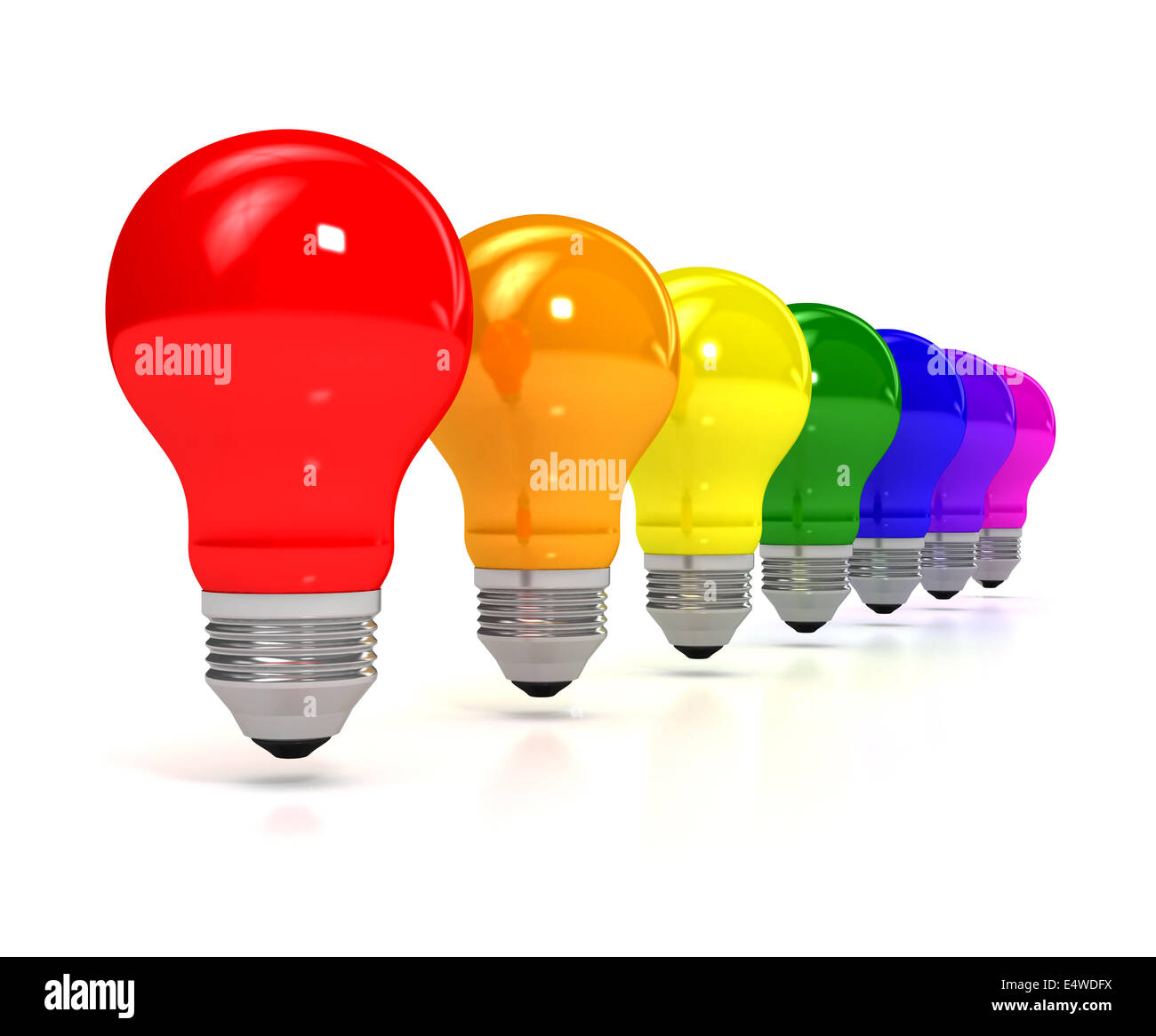 Rainbow light bulb hires stock photography and images Alamy
