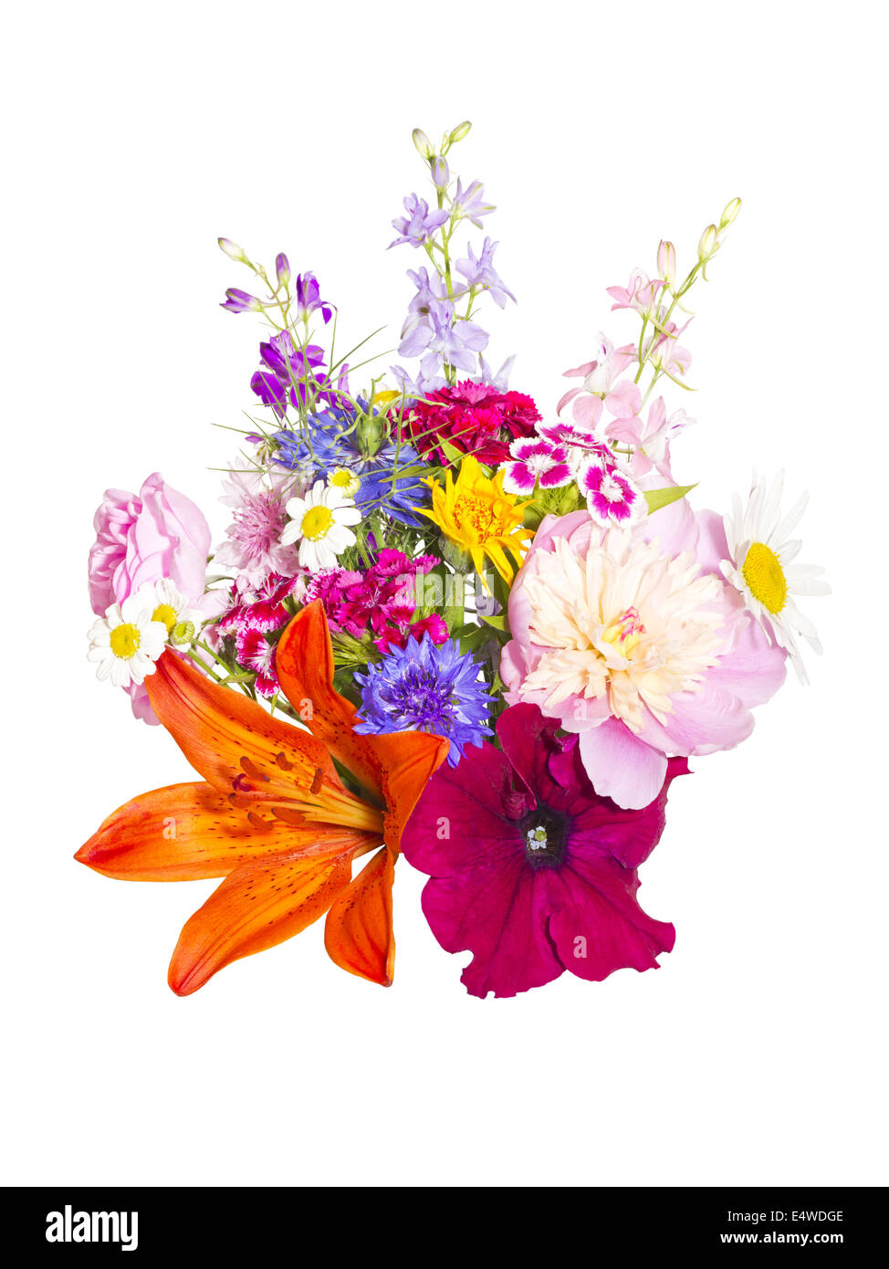 a bouquet of summer flowers Stock Photo