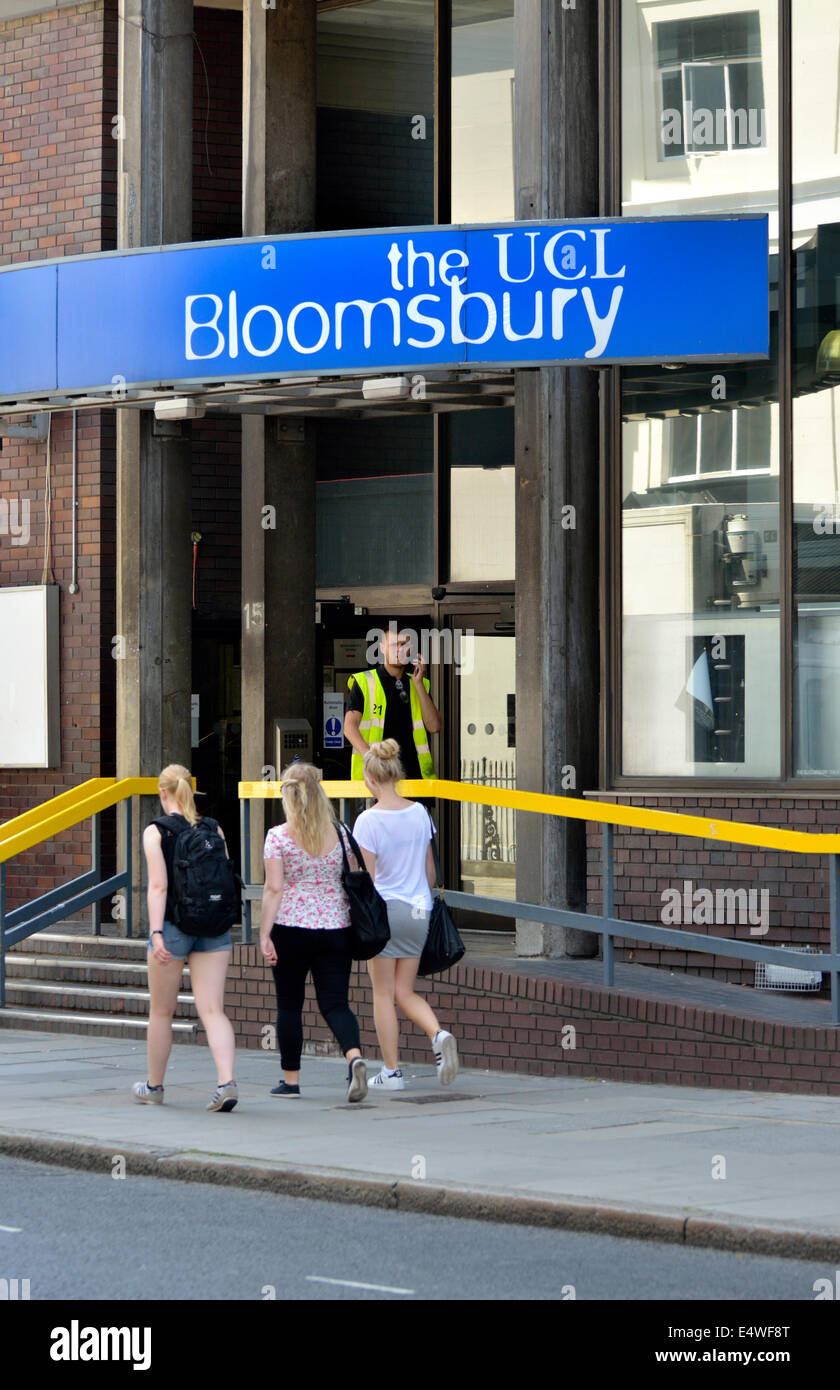 London, England, UK. UCL / University College London. The Bloomsbury
