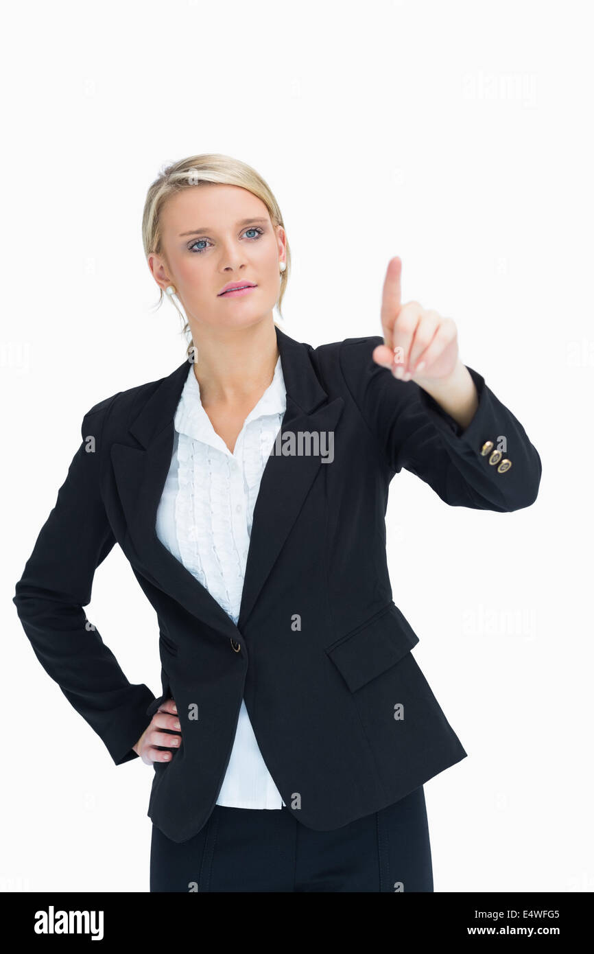 Lady Explaining Something Businesswoman explaining something Stock Photo - Alamy