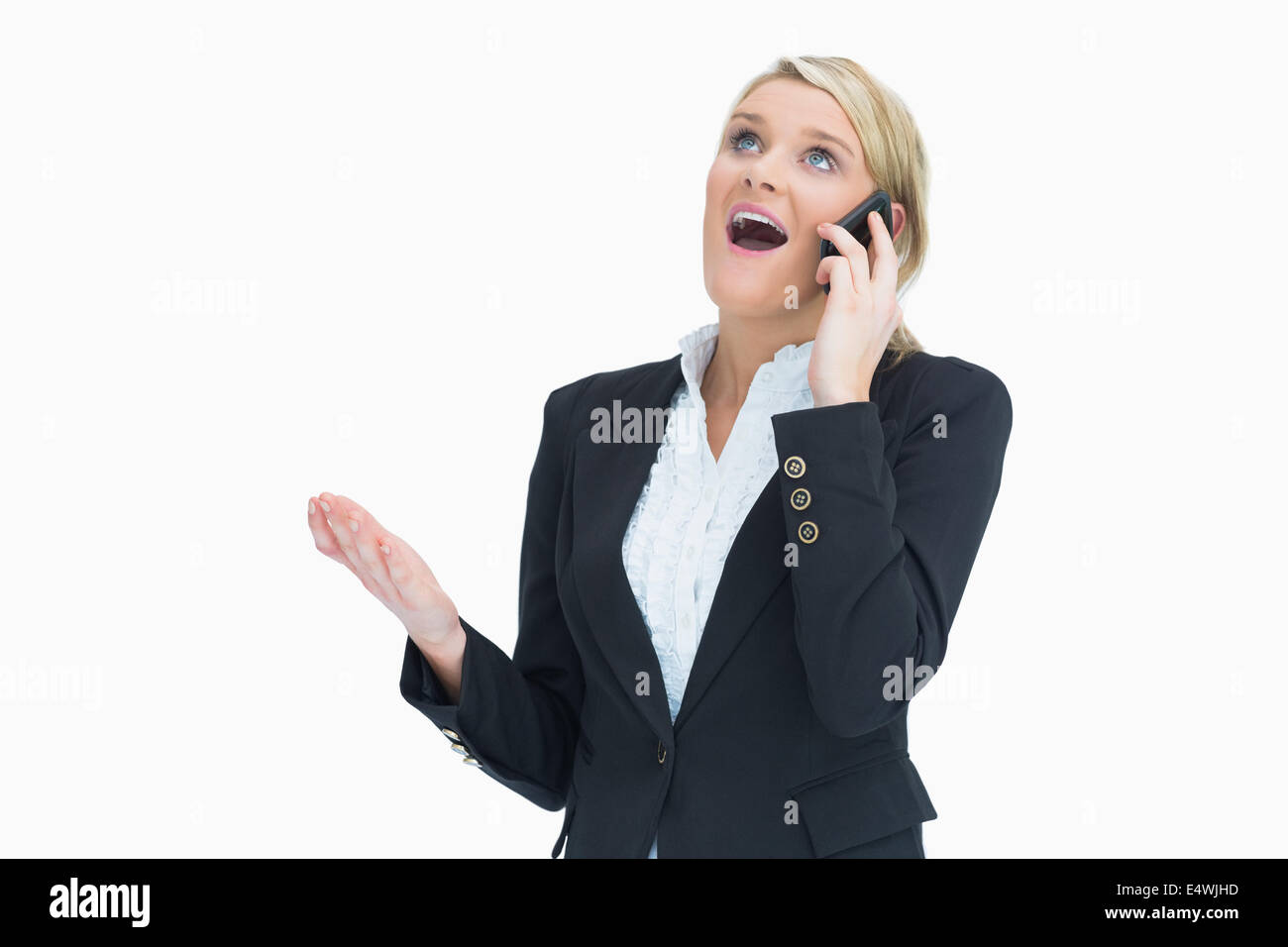 Surprised young woman dressed hi-res stock photography and images - Alamy