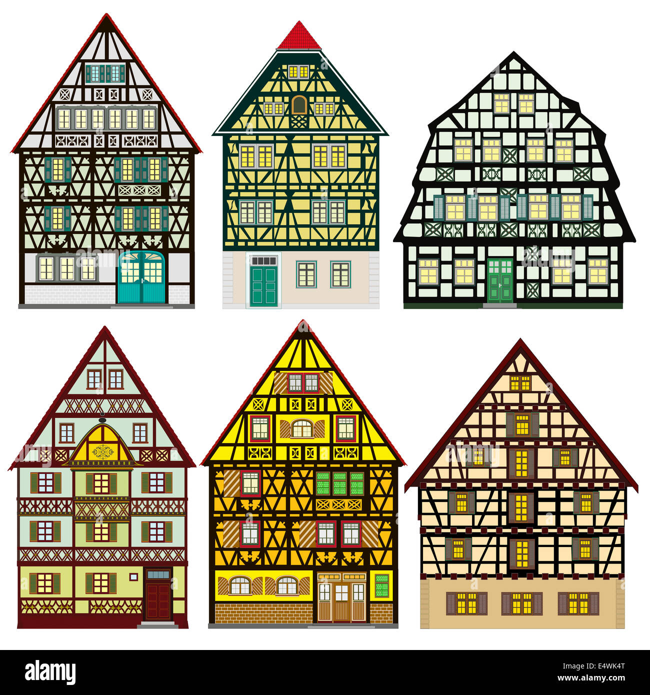 Farm houses in Old Europe Stock Photo Alamy