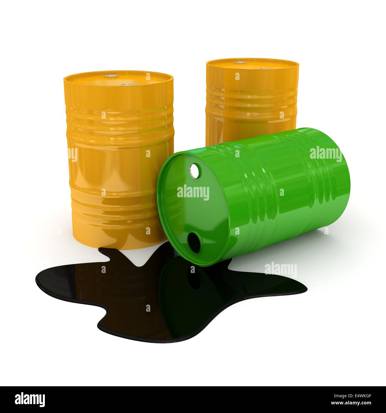 Fuel drum over white background Stock Photo Alamy