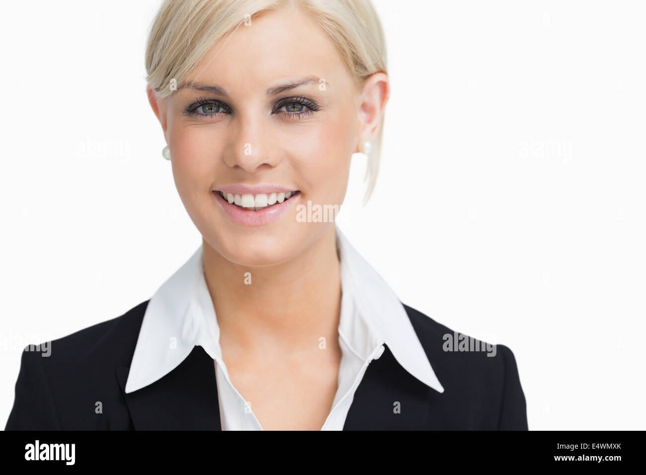 Portrait of a smiling businesswoman Stock Photo - Alamy