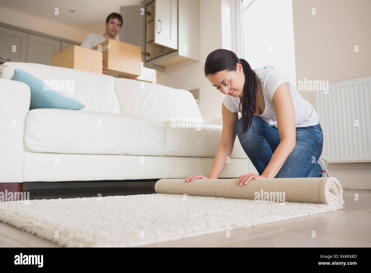 People Moving Couch Stock Photos People Moving Couch Stock