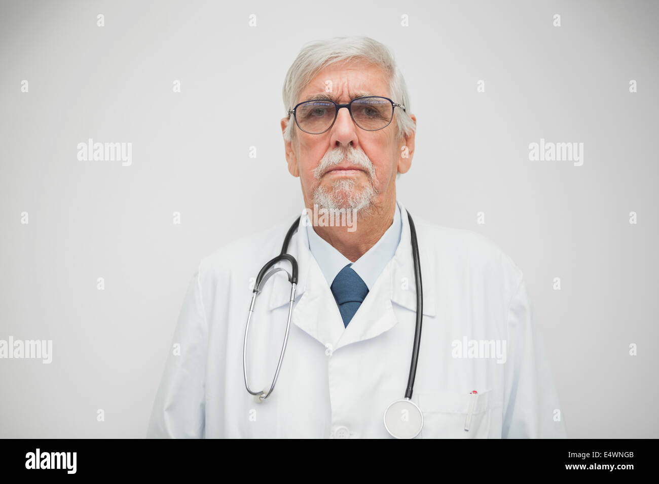 Doctor looking earnest Stock Photo