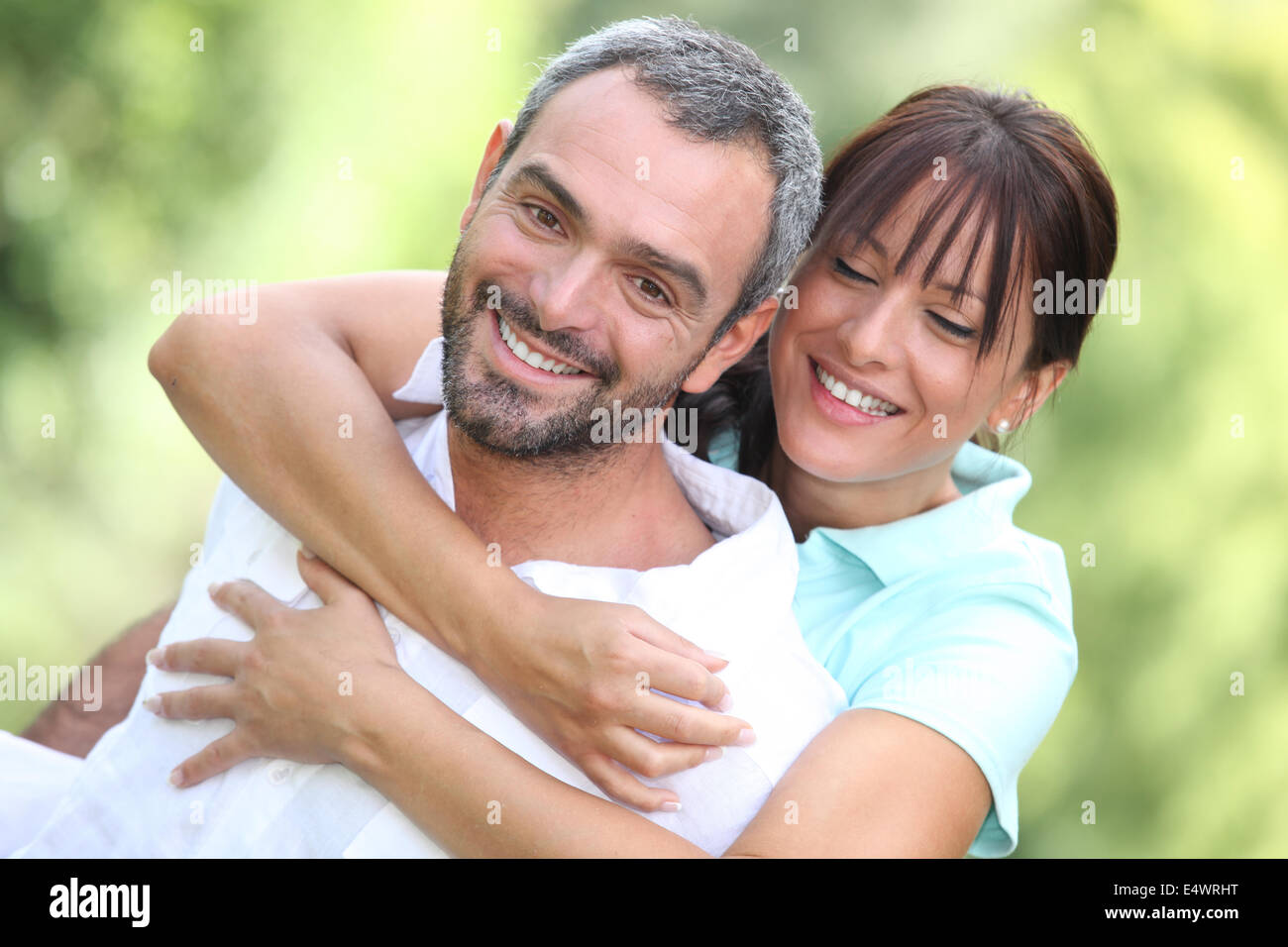 Portrait of a happy couple Stock Photo