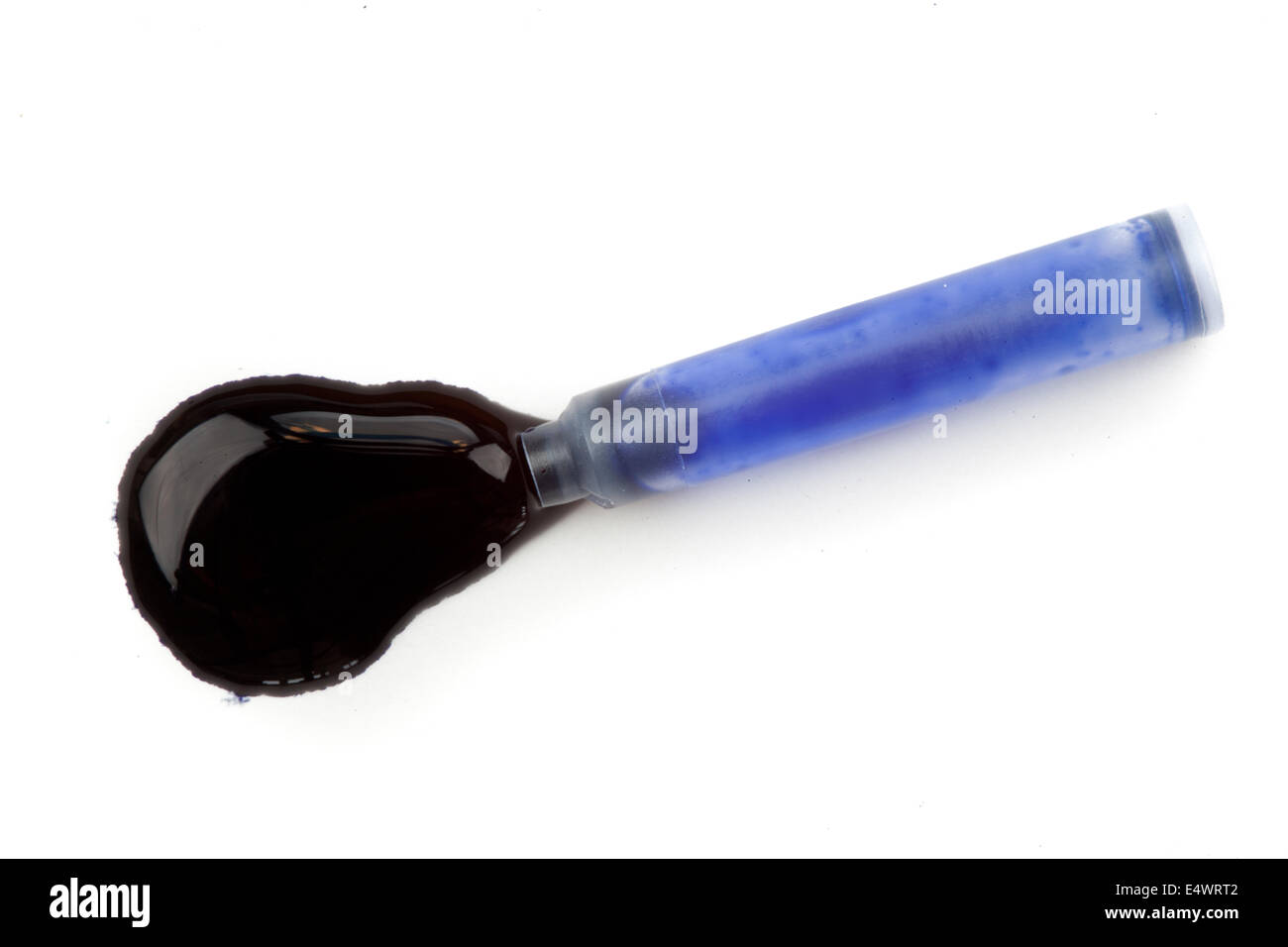 Blue ink Stock Photo