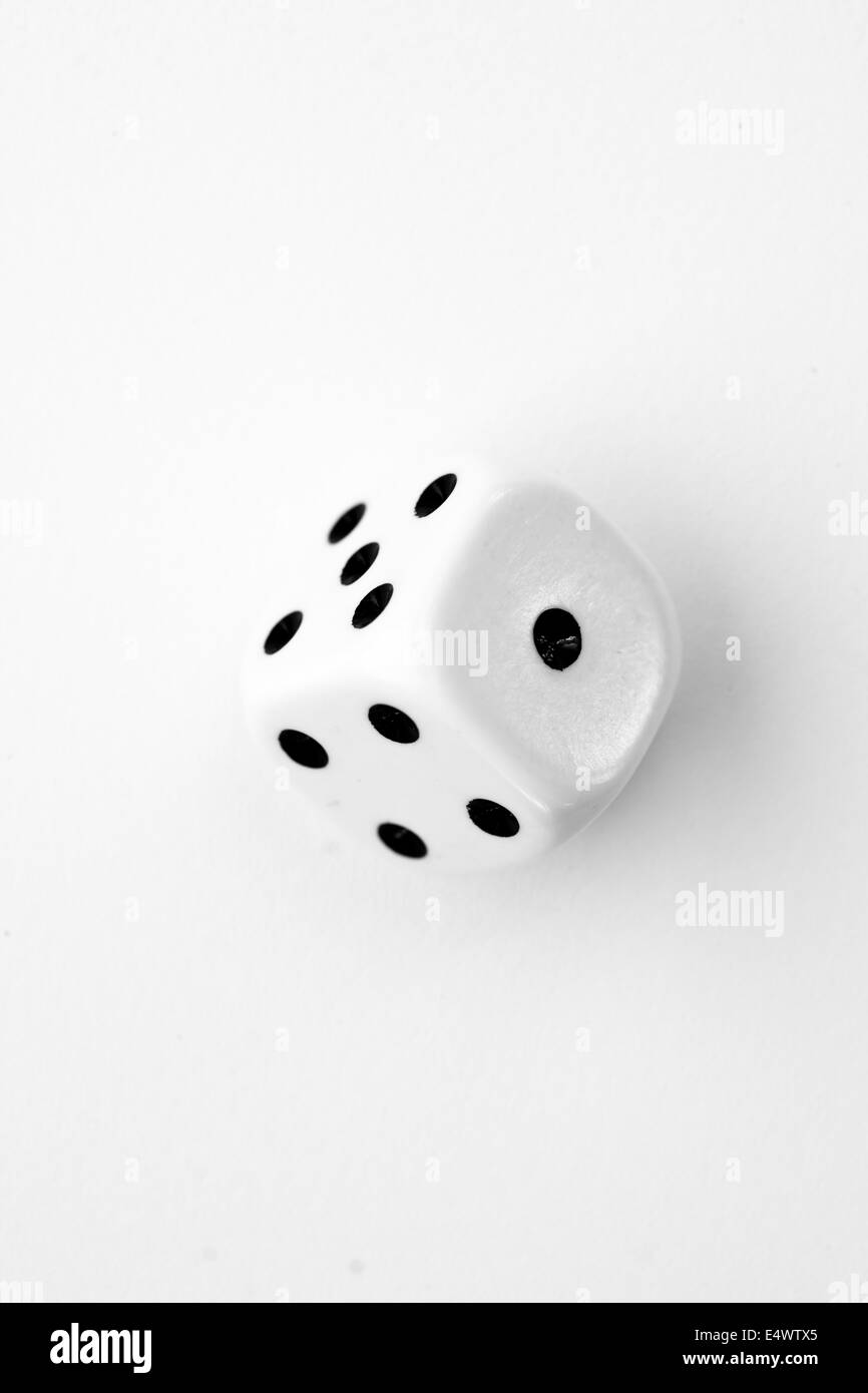 Black and white dice in motion Stock Photo Alamy