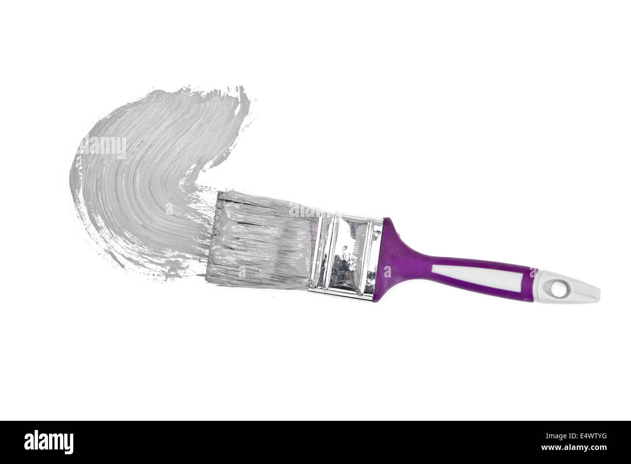 Grey brush stroke forming a semicircle Stock Photo Alamy