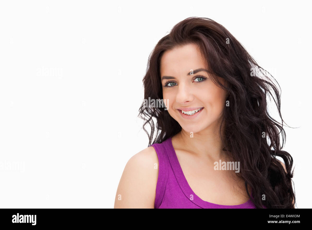 Portrait of a smiling blue eyed student Stock Photo - Alamy