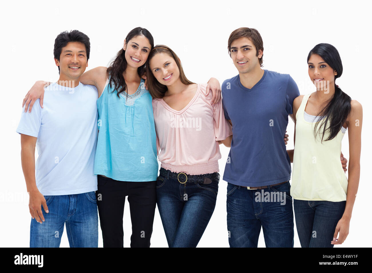 Friends arm in arm Stock Photo Alamy