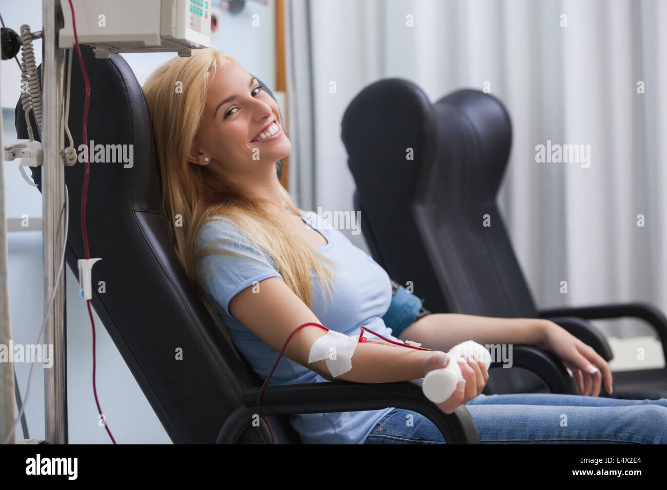 Woman having injection syringe arm hi-res stock photography and images ...