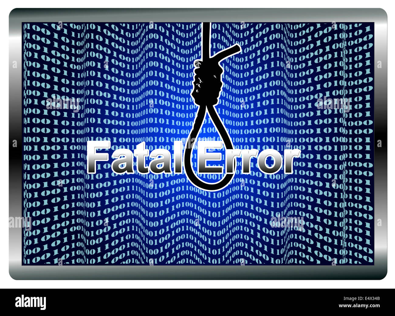 Fatal Computer Error Stock Photo
