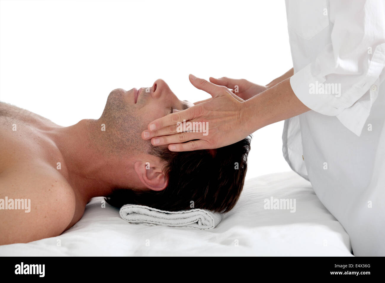 Man having a massage Stock Photo Alamy