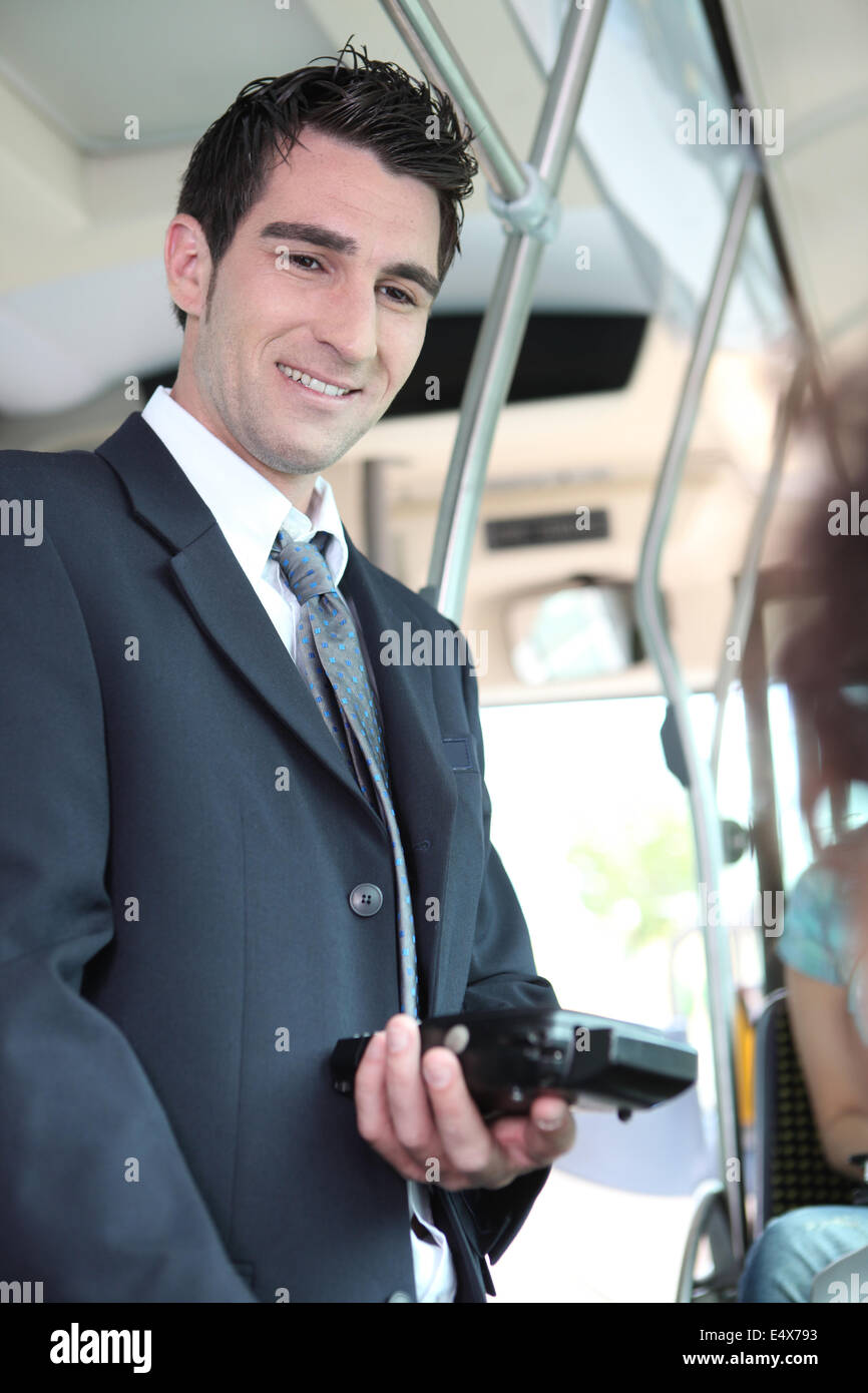 Ticket inspector Stock Photo