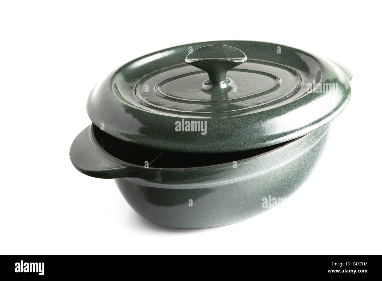 Casserole dish and matching lid Stock Photo Alamy