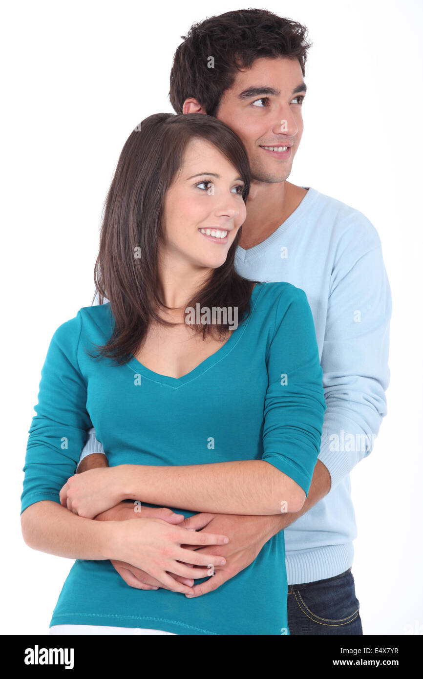 Young teen couple holding hands hi-res stock photography and images - Alamy