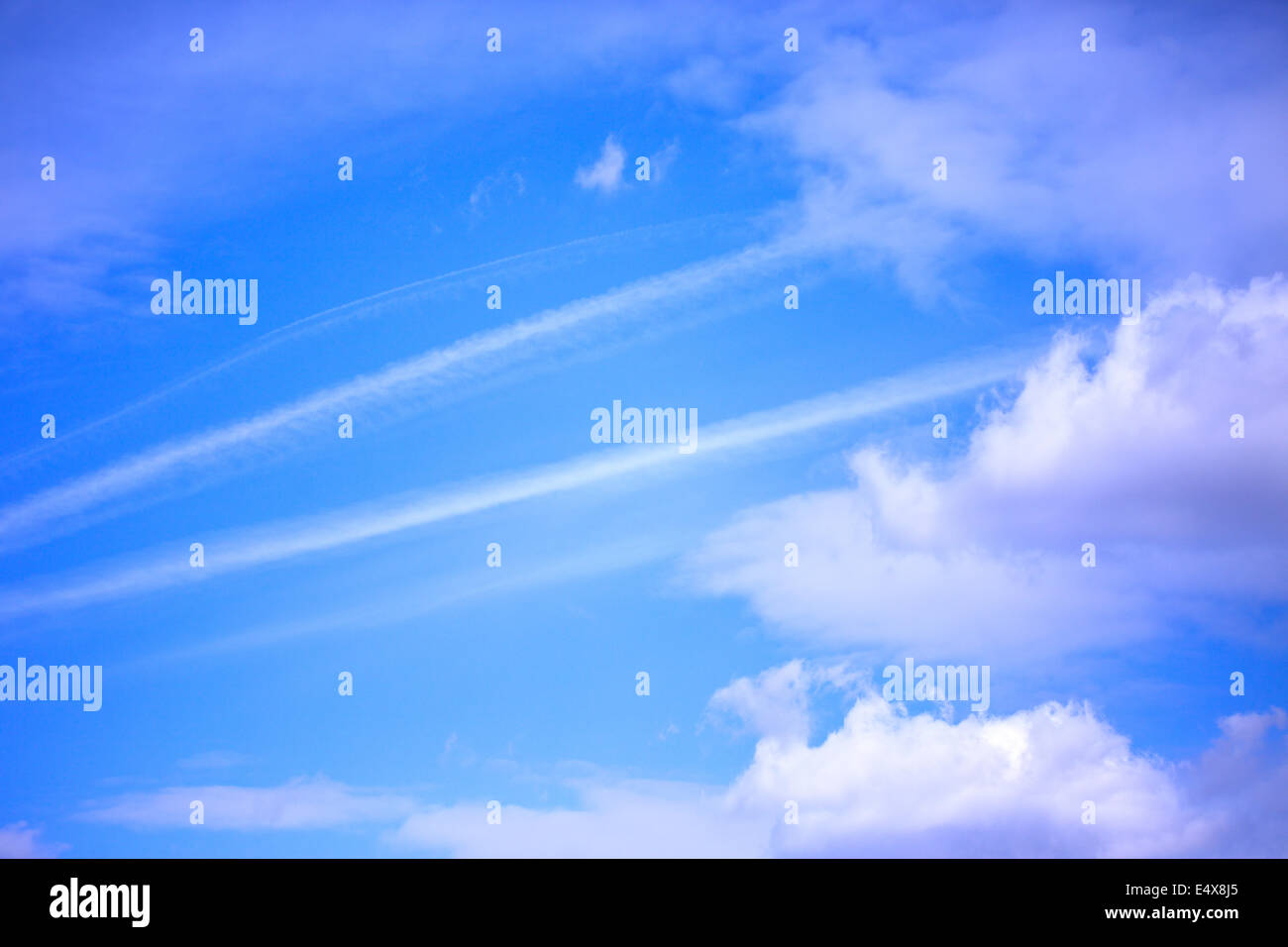 blue sky with cloouds Stock Photo