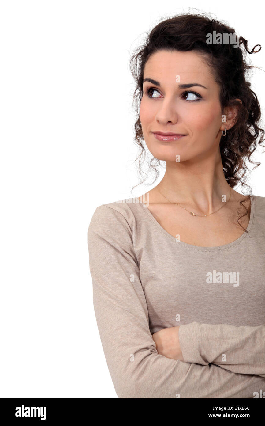 Woman with folded arm hires stock photography and images Alamy